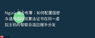 nginx 混合布署：如何配置国密与通用国际双算法证书在同一虚拟主机的智能自适应握手分发