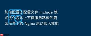如何配置子配置文件 include 模式优化包含上万微服务路径的复杂场景下的 nginx 启动载入性能
