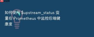 如何使用 $upstream_status 变量在 prometheus 中监控后端健康度