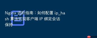 Nginx 进阶指南：如何配置 ip_hash 算法实现客户端 IP 绑定会话保持