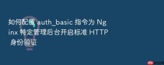如何配置 auth_basic 指令为 nginx 特定管理后台开启标准 http 身份验证