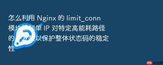 怎么利用 nginx 的 limit_conn 模块限制单 ip 对特定高能耗路径的并发数以保护整体状态码的稳定性