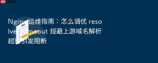nginx 运维指南:怎么调优 resolver_timeout 规避上游域名解析超时引发阻断