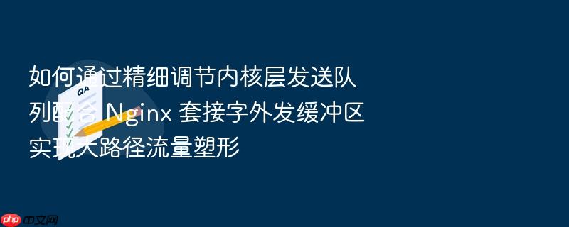 如何通过精细调节内核层发送队列配合 nginx 套接字外发缓冲区实现大路径流量塑形
