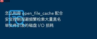 怎么利用 open_file_cache 配合安全控制规避频繁检索大量黑名单文件引发的磁盘 I/O 损耗