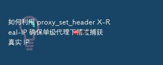 如何利用 proxy_set_header x-real-ip 确保单级代理下精准捕获真实 ip