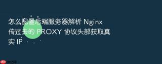 怎么配置后端服务器解析 nginx 传过去的 proxy 协议头部获取真实 ip
