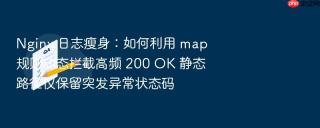 nginx 日志瘦身:如何利用 map 规则动态拦截高频 200 ok 静态路径仅保留突发异常状态码