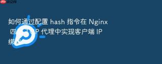 如何通过配置 hash 指令在 nginx 四层 tcp 代理中实现客户端 ip 绑定