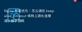 Nginx 性能优化：怎么调优 keepalive_timeout 保持上游长连接减少握手损耗
