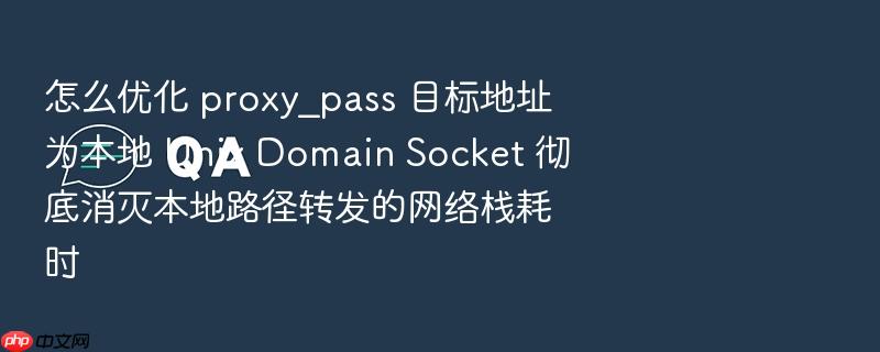 怎么优化 proxy_pass 目标地址为本地 unix domain socket 彻底消灭本地路径转发的网络栈耗时