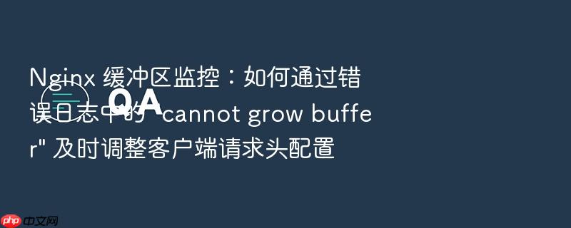 nginx 缓冲区监控：如何通过错误日志中的 \