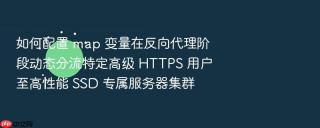 如何配置 map 变量在反向代理阶段动态分流特定高级 https 用户至高性能 ssd 专属服务器集群