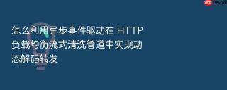 怎么利用异步事件驱动在 http 负载均衡流式清洗管道中实现动态解码转发