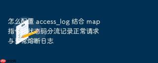 怎么配置 access_log 结合 map 指令按状态码分流记录正常请求与异常熔断日志