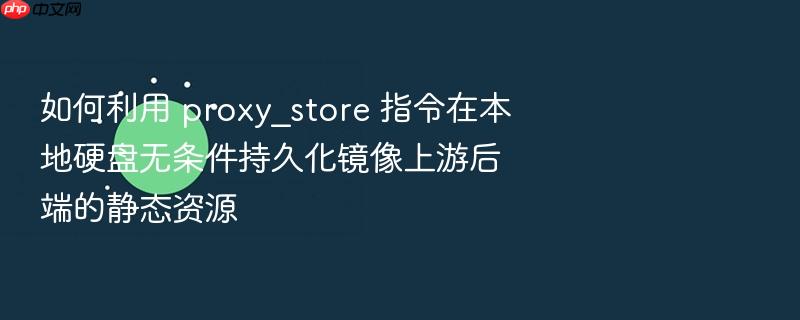 如何利用 proxy_store 指令在本地硬盘无条件持久化镜像上游后端的静态资源