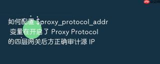 如何配置 $proxy_protocol_addr 变量在开启了 proxy protocol 的四层网关后方正确审计源 ip