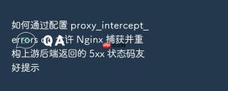 如何通过配置 proxy_intercept_errors on 允许 nginx 捕获并重构上游后端返回的 5xx 状态码友好提示