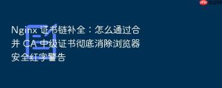 nginx 证书链补全：怎么通过合并 ca 中级证书彻底消除浏览器安全红字警告