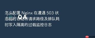 怎么配置 nginx 在遭遇 503 状态码时自动将请求路径及排队耗时写入隔离的过载监控日志