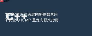 怎么配置系统底层网络参数禁用不安全的 icmp 重定向报文指南