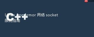 linux apparmor 网络 socket 限制指南