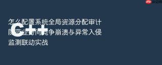 怎么配置系统全局资源分配审计防范业务间竞争崩溃与异常入侵监测联动实战
