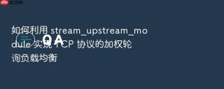 如何利用 stream_upstream_module 实现 TCP 协议的加权轮询负载均衡