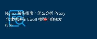 Nginx 架构指南：怎么分析 Proxy 代理模块在 Epoll 模型下的转发行为