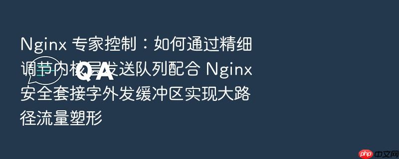 nginx 专家控制:如何通过精细调节内核层发送队列配合 nginx 安全套接字外发缓冲区实现大路径流量塑形