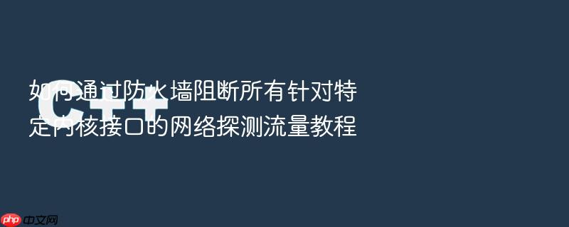 如何通过防火墙阻断所有针对特定内核接口的网络探测流量教程