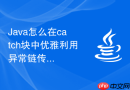 Java怎么在catch块中优雅利用异常链传递上下文参数