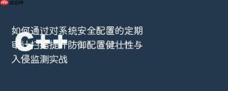 如何通过对系统安全配置的定期审计扫描提升防御配置健壮性与入侵监测实战