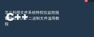 怎么利用文件系统特权位监控报警防范 suid 二进制文件滥用教程