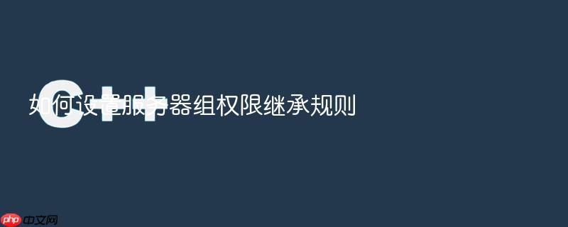 如何设置服务器组权限继承规则
