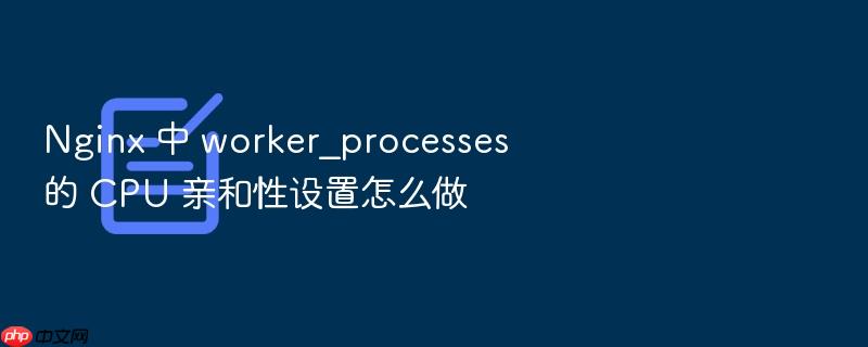 nginx 中 worker_processes 的 cpu 亲和性设置怎么做