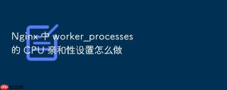 nginx 中 worker_processes 的 cpu 亲和性设置怎么做