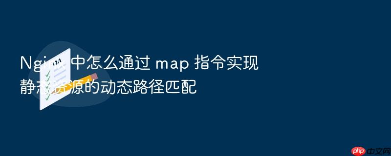 nginx 中怎么通过 map 指令实现静态资源的动态路径匹配