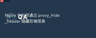 nginx 中如何通过 proxy_hide_header 隐藏后端信息