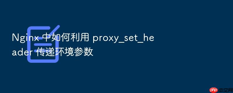 nginx 中如何利用 proxy_set_header 传递环境参数