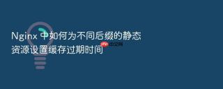 nginx 中如何为不同后缀的静态资源设置缓存过期时间