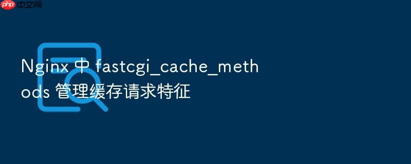 nginx 中 fastcgi_cache_methods 管理缓存请求特征