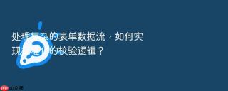 处理复杂的表单数据流,如何实现标准化的校验逻辑?