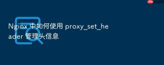 nginx 中如何使用 proxy_set_header 管理头信息
