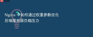 Nginx 中如何通过权重参数优化后端服务器负载压力