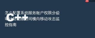 怎么配置系统服务账户权限分级审计防范服务间横向移动攻击监控指南