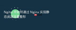 nginx 中如何通过 nginx 实现静态资源流量整形