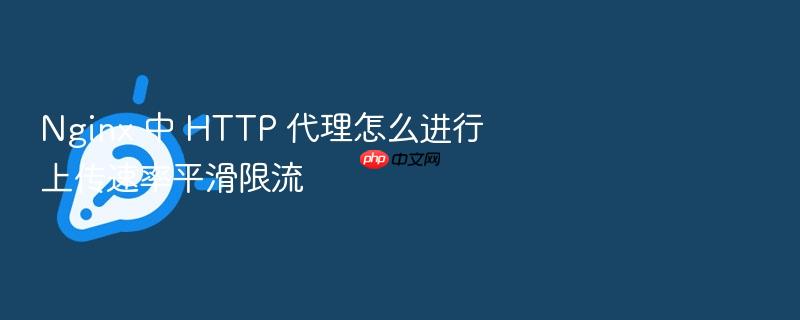 nginx 中 http 代理怎么进行上传速率平滑限流