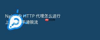 nginx 中 http 代理怎么进行上传速率平滑限流