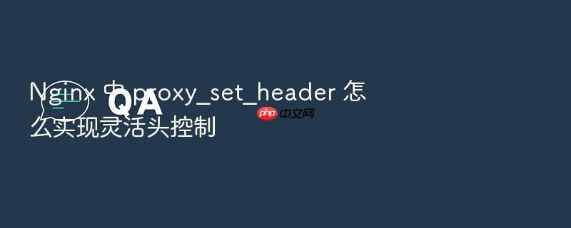 nginx 中 proxy_set_header 怎么实现灵活头控制